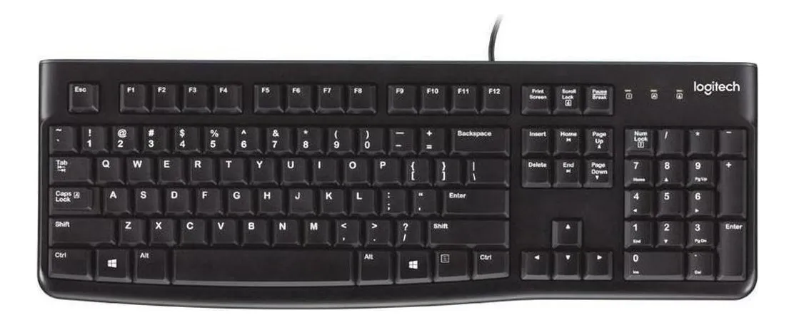 TECLADO USB LOGITECH K120 CON DISEÑO RESISTENTE A SALPICADURAS - 1