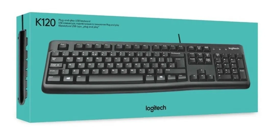 TECLADO USB LOGITECH K120 CON DISEÑO RESISTENTE A SALPICADURAS - 2