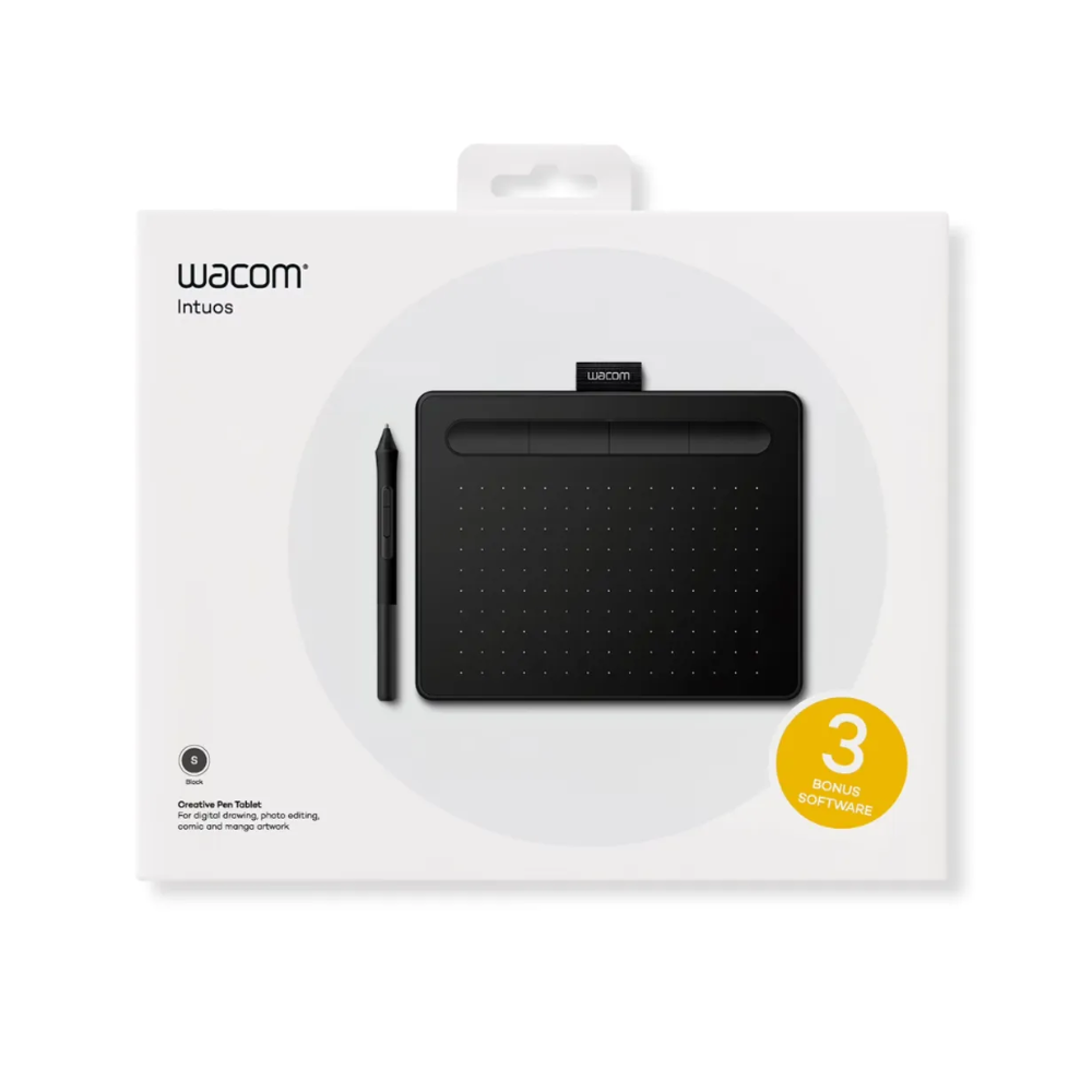 TABLETA GRÁFICA WACOM INTUOS CTL4100 SMALL COLOR NEGRO - 1