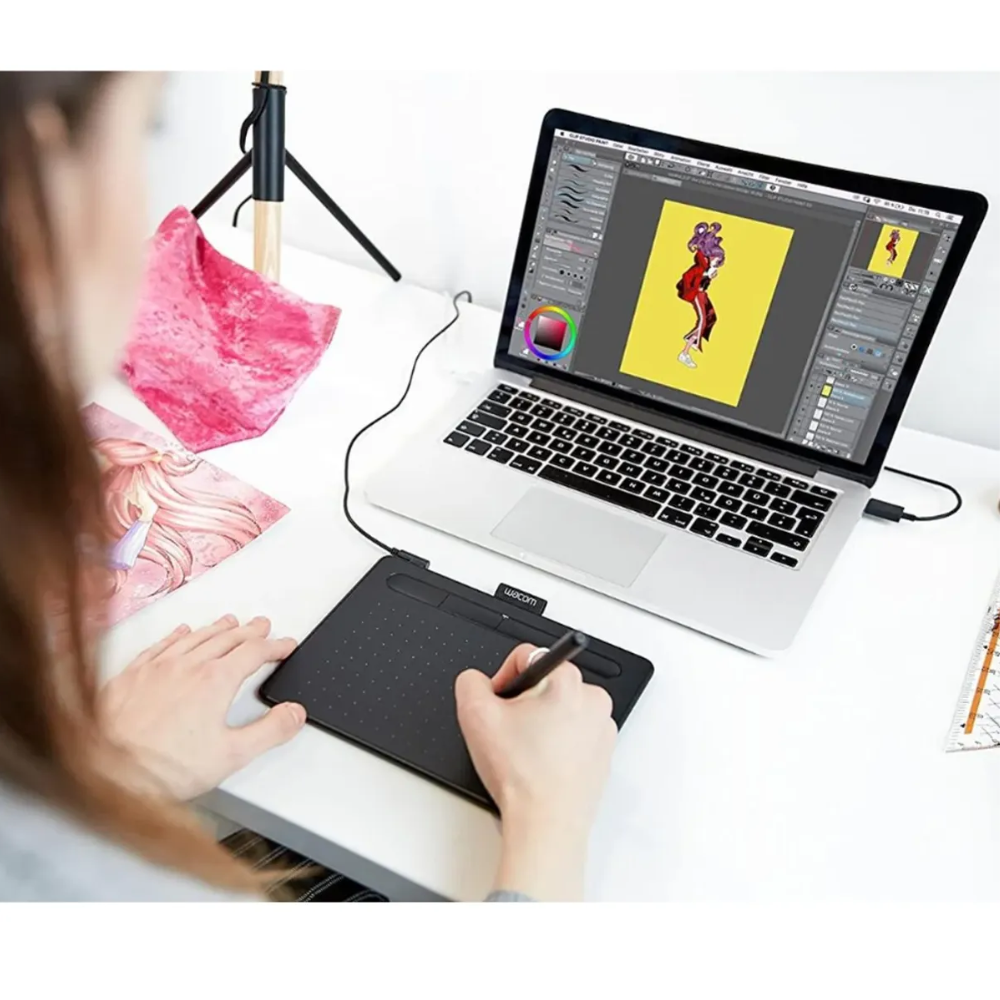 TABLETA GRÁFICA WACOM INTUOS CTL4100 SMALL COLOR NEGRO - 6