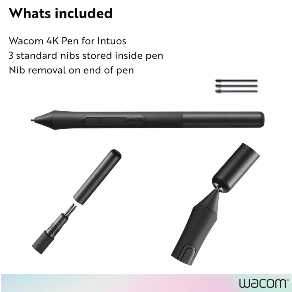 LÁPIZ WACOM LP1100K PEN 4K INCLUYE 3 PUNTAS PARA CTL4100 CTL6100 - 4