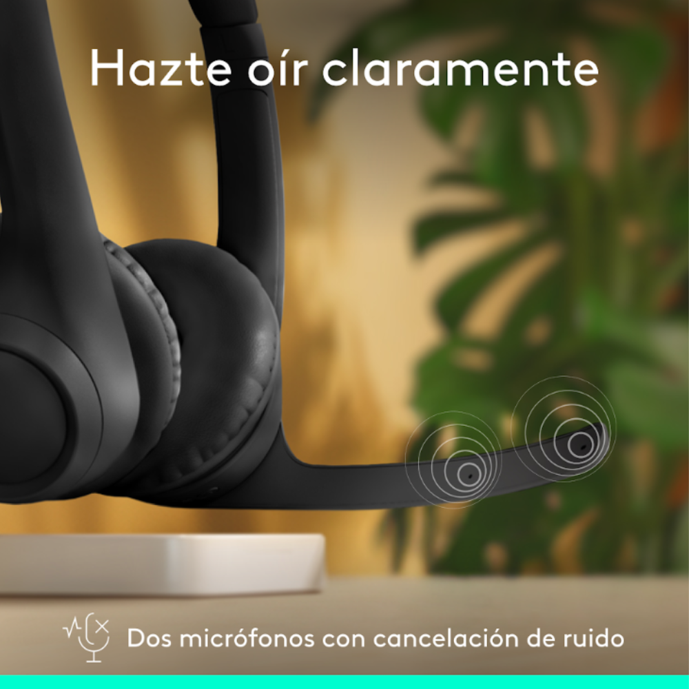AUDIFONOS INALÁMBRICOS LOGITECH ZONE 300 BLUETOOTH NEGRO - 2