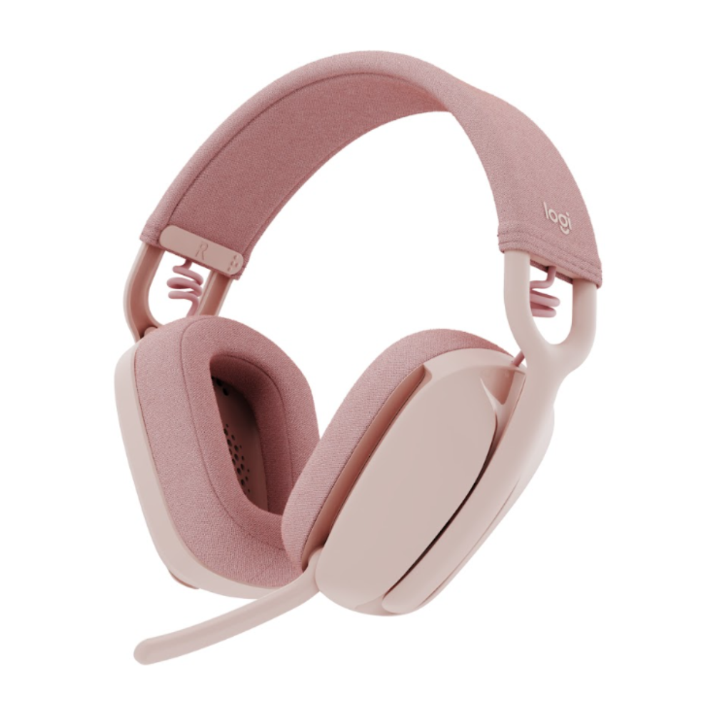 AUDIFONO CON MICROFONO LOGITECH ZONE VIBE 100 BT ROSADO - 1