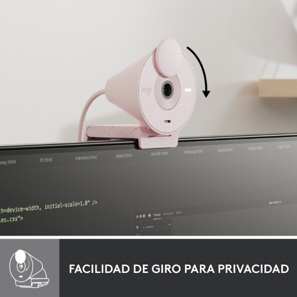 CAMARA WEB LOGITECH BRIO 300 FULL HD 1080P USB-C NEGRO - 5