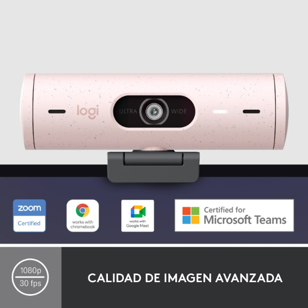 CAMARA WEB LOGITECH BRIO 500 FULL HD 1080P USB-C BLANCO - 2