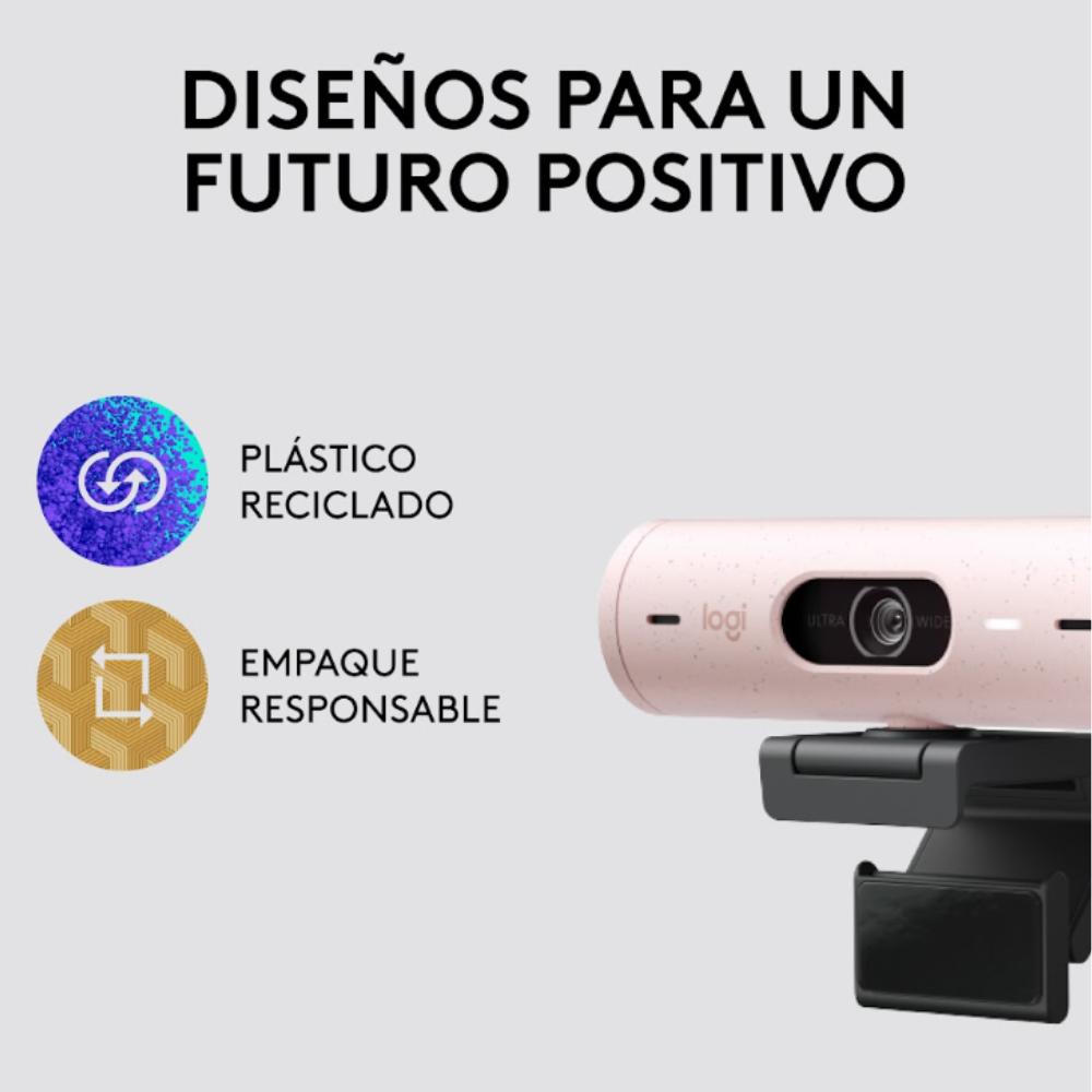CAMARA WEB LOGITECH BRIO 500 FULL HD 1080P USB-C BLANCO - 5