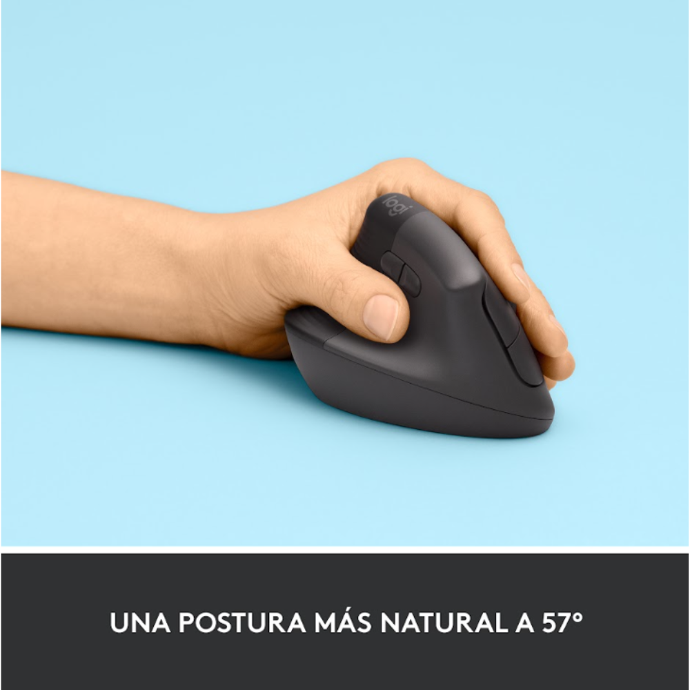 MOUSE LOGITECH LIFT VERTICAL ERGONOMIC WIRELESS BT ROSADO - 3