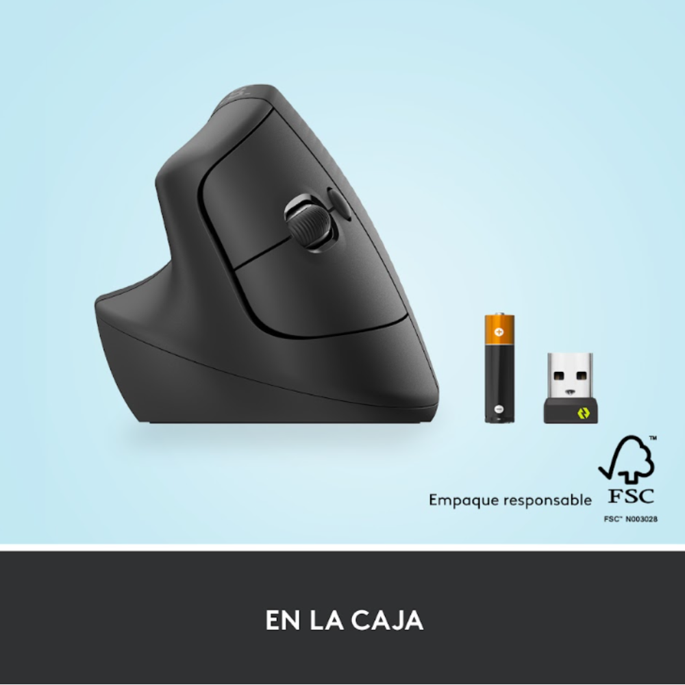 MOUSE LOGITECH LIFT VERTICAL ERGONOMIC WIRELESS BT ROSADO - 8