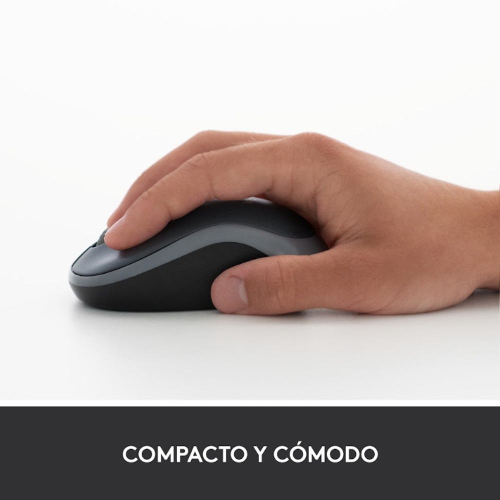 MOUSE LOGITECH M185 NANO WIRELESS ROJO - 6