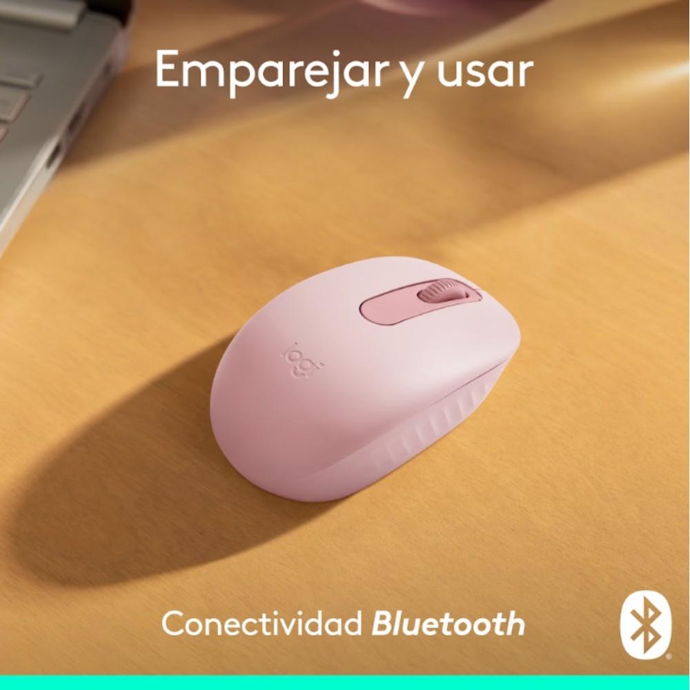 MOUSE LOGITECH M196 BLUETOOTH ROSADO - 2