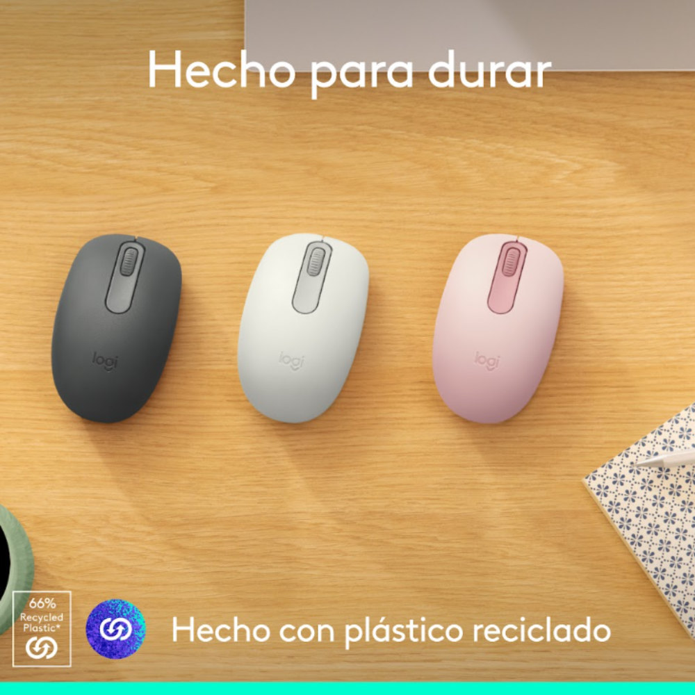 MOUSE LOGITECH M196 BLUETOOTH ROSADO - 4
