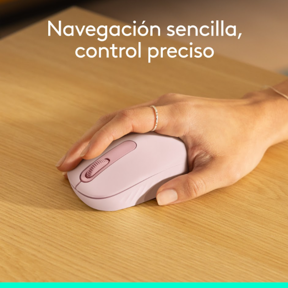MOUSE LOGITECH M196 BLUETOOTH ROSADO - 5