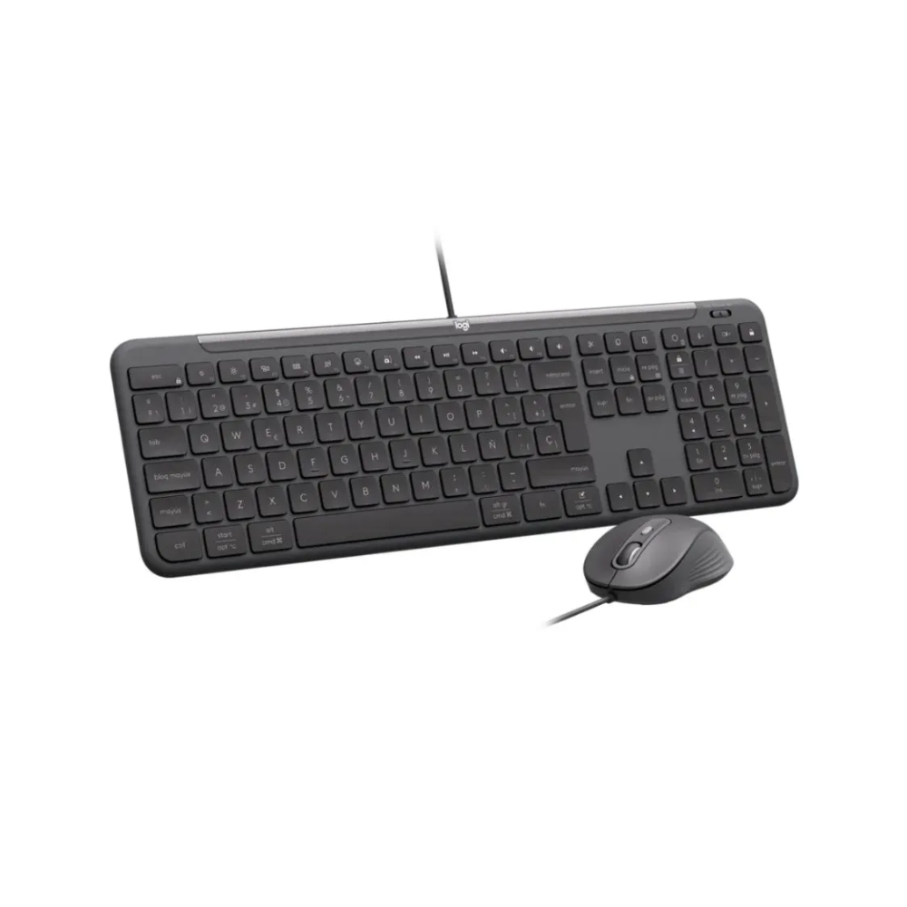 KIT TECLADO Y MOUSE LOGITECH MK620 CABLEADO COLOR NEGRO - 2