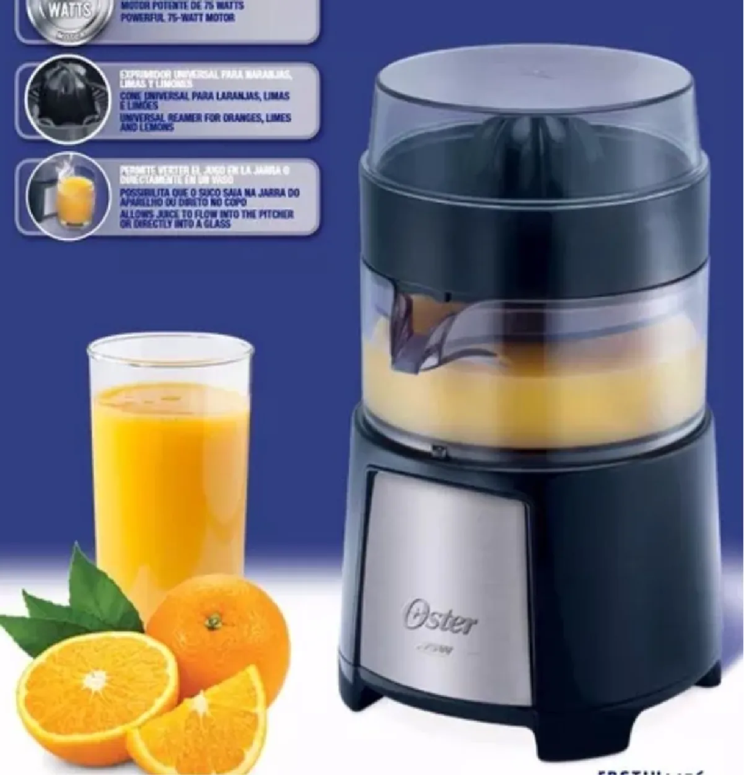 Exprimidor de Naranja Oster FPSTJU4176 - Negro - 4