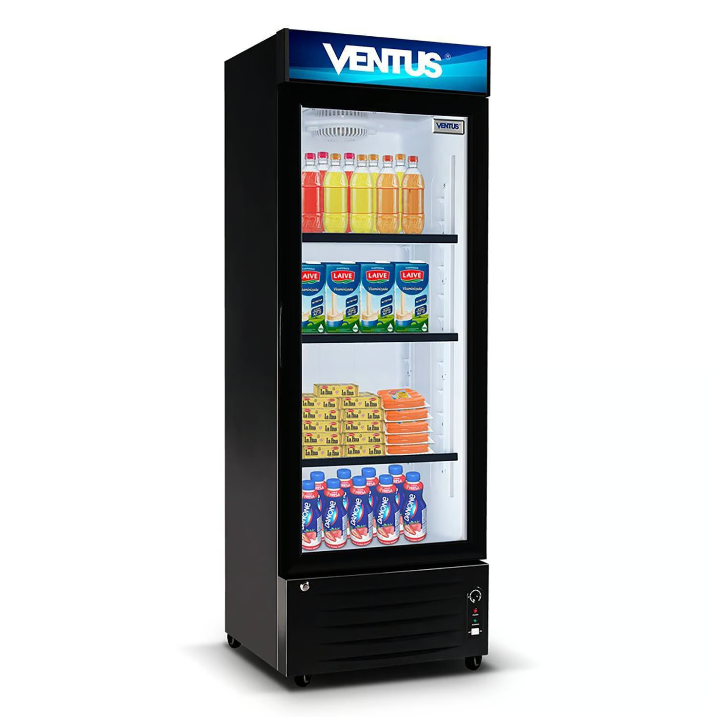 VISICOOLER VENTUS LG-220LED 220L NO FROST 1 PUERTA LG-220 LED NEGRO - 2