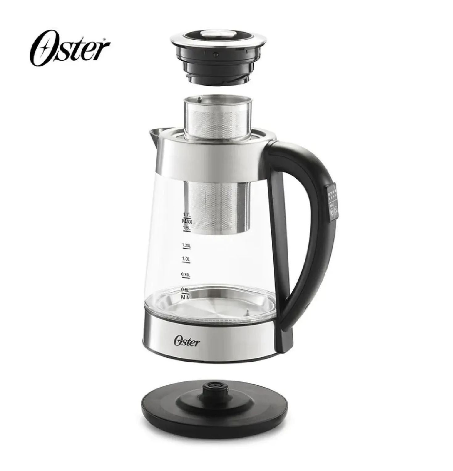 HERVIDOR ELÉCTRICO OSTER BVSTKT8990 1.7 LT VIDRIO CON INFUSOR - 3