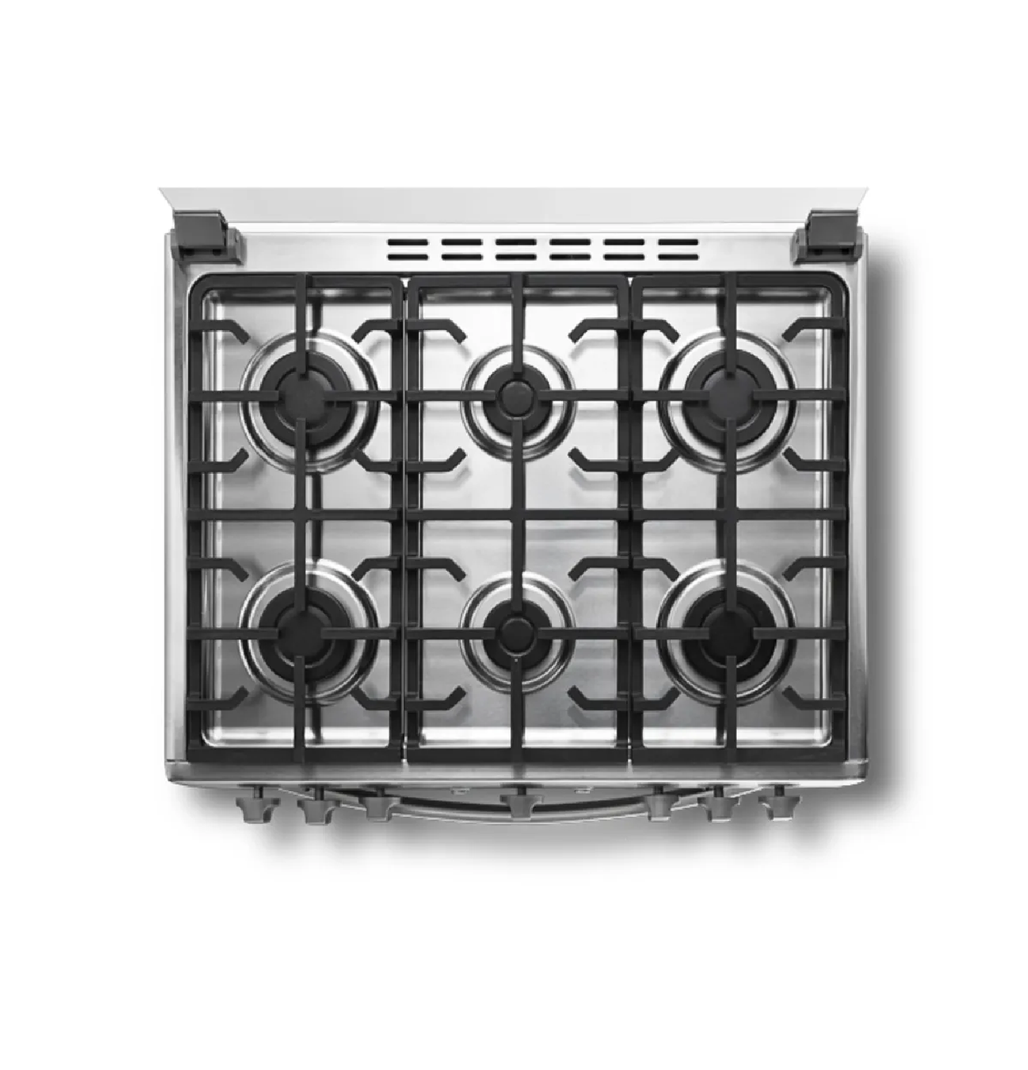 COCINA A GAS INDURAMA 6 HORNILLAS PARMA ZAFIRO CROMA - 6