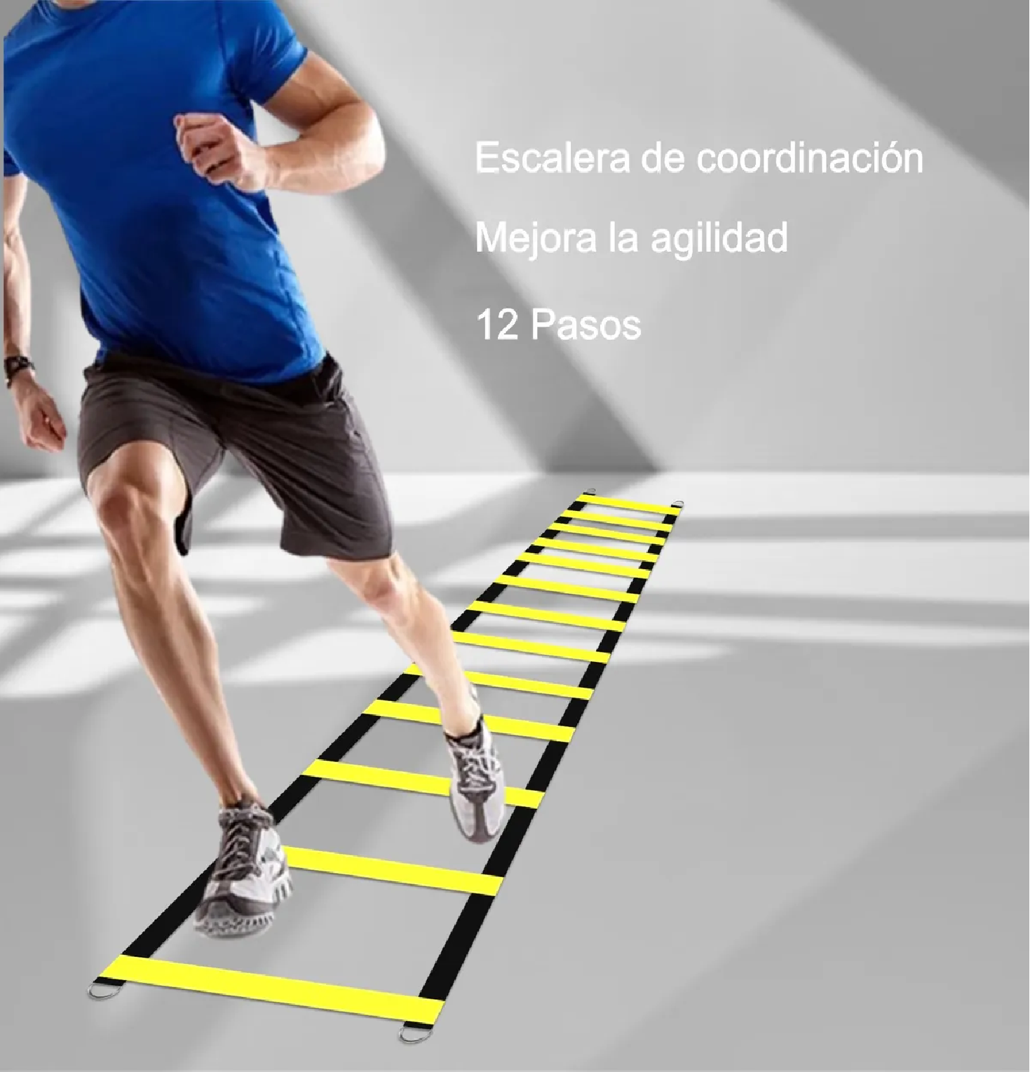 ESCALERA ENTRENAMIENTO AGILIDAD 12 PASOS + BOLSO FITNES - 3