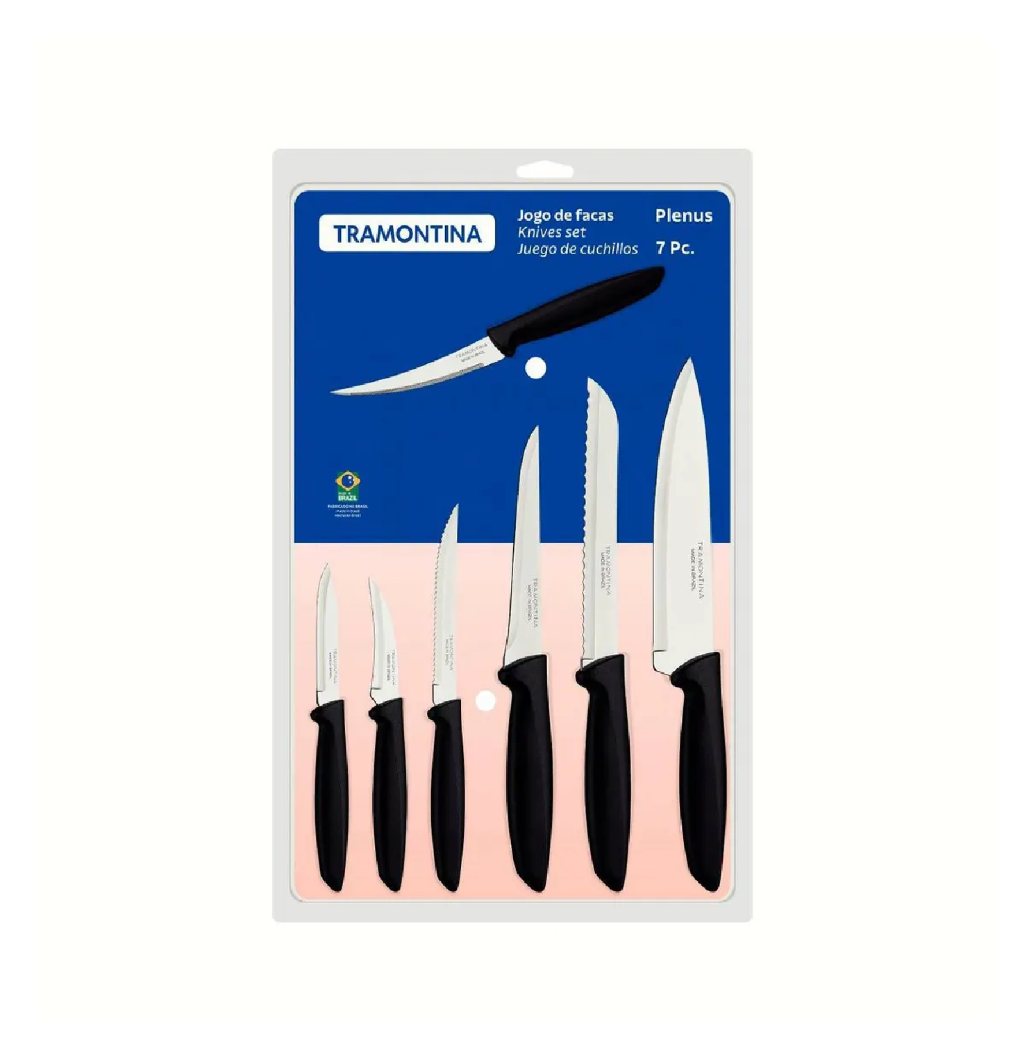 SET DE CUCHILLOS TRAMONTINA ACERO INOX X 7 PIEZAS - 2
