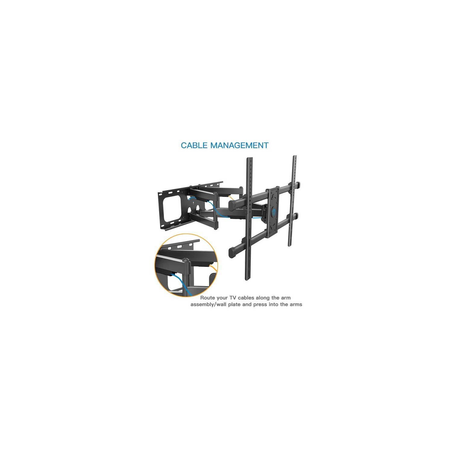 Rack TV – Soporte Móvil Giratorio para TV de 65" a 90" - 3