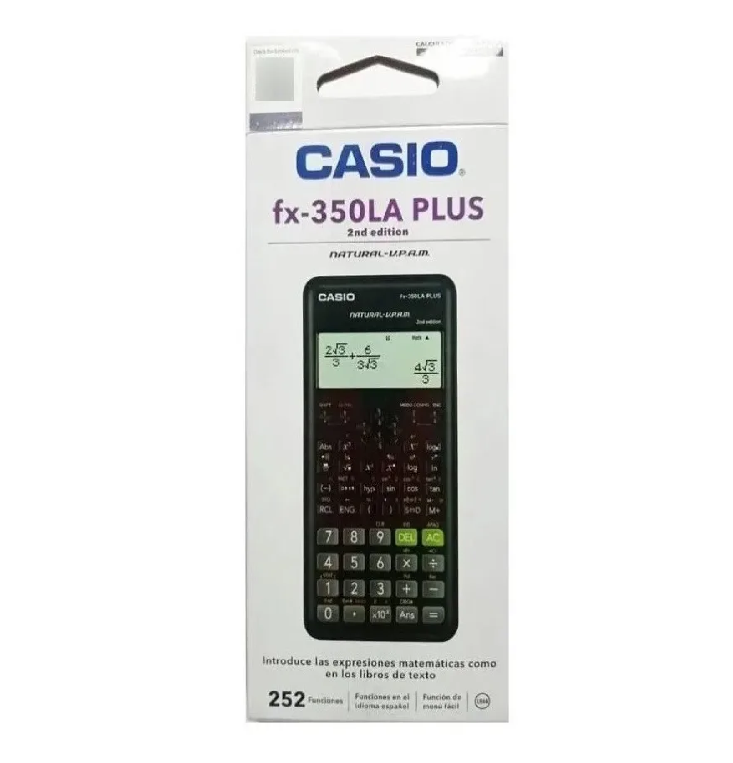 Calculadora Científica Casio FX-350LA Plus 2da Edición - Negro - 4
