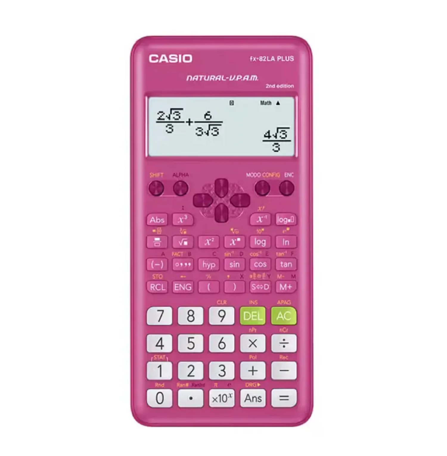 CALCULADORA CIENTÍFICA CASIO 2DA EDICIÓN FX-82LA PLUS ROSADO - 3