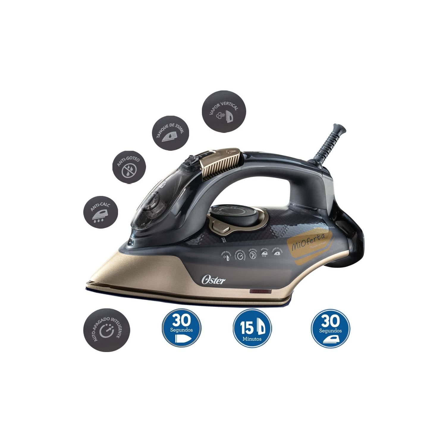 Plancha a Vapor Oster PressXpress con Apagado Automático GCSTPX9000B - 5