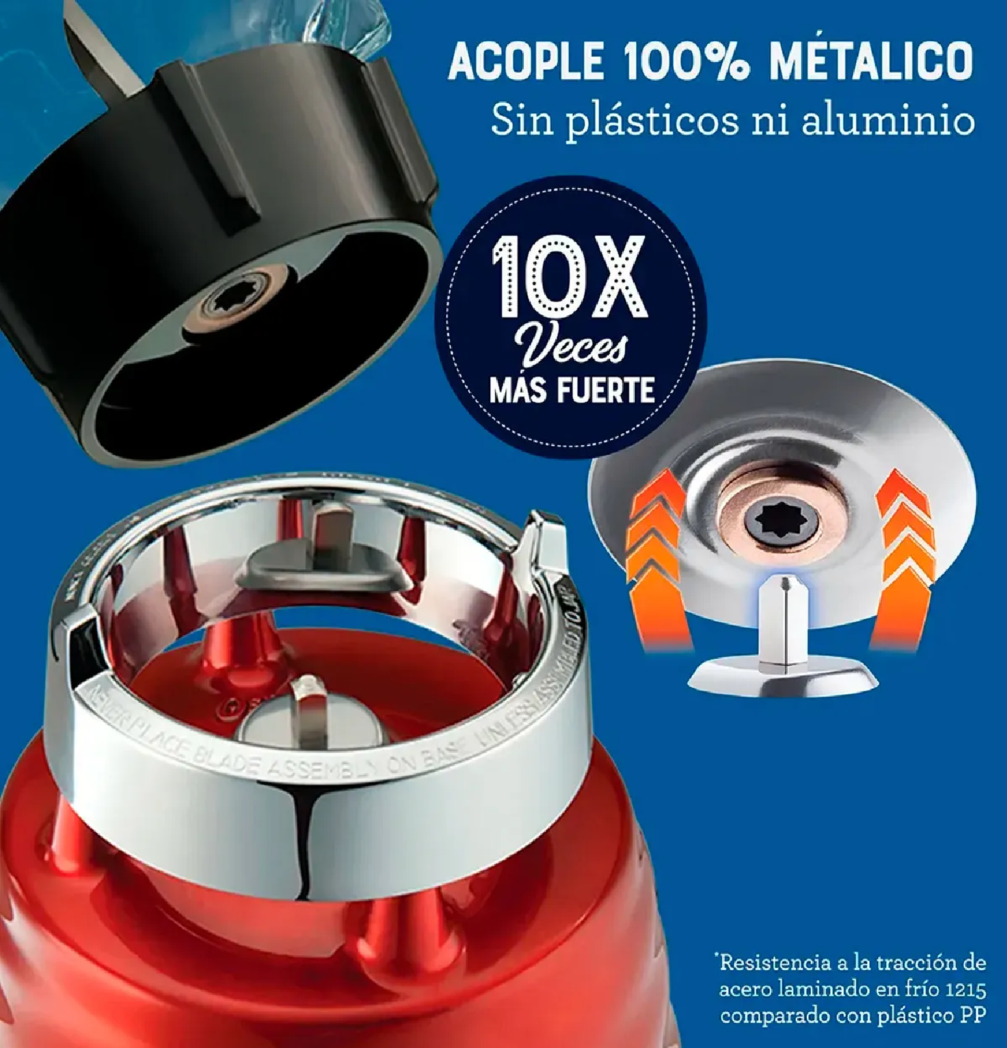 LICUADORA OSTER BLST4126R CLÁSICA 125L ROJA - 6
