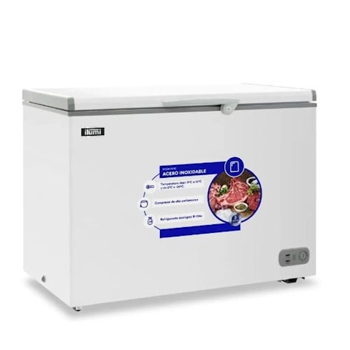 CONGELADOR ILUMI 340L CON TINA DE ACERO INOXIDABLE TFI-3400WH – BLANCO - 3
