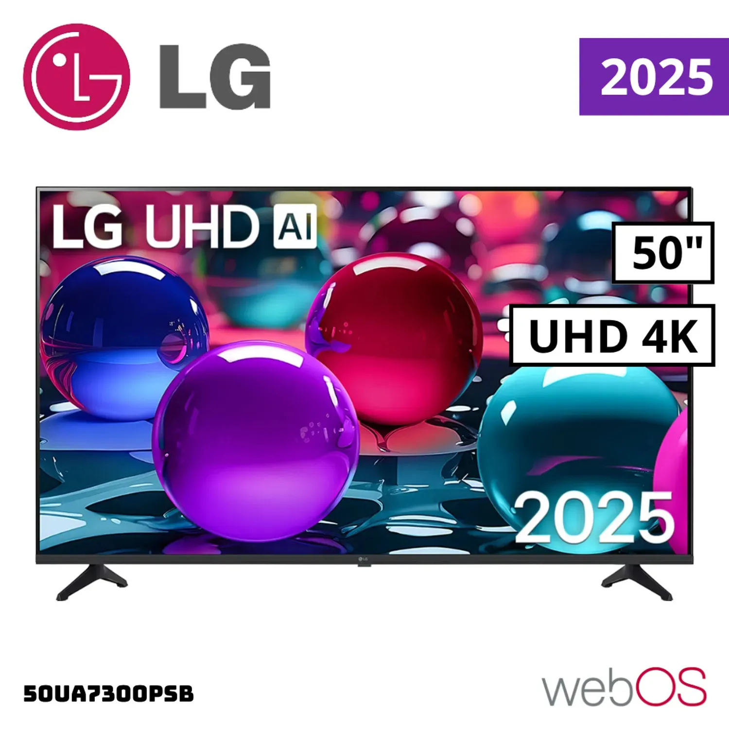 TELEVISOR LG 50” 4K UHD LED AI THINQ 2025 (50UA7300PSB) - 1