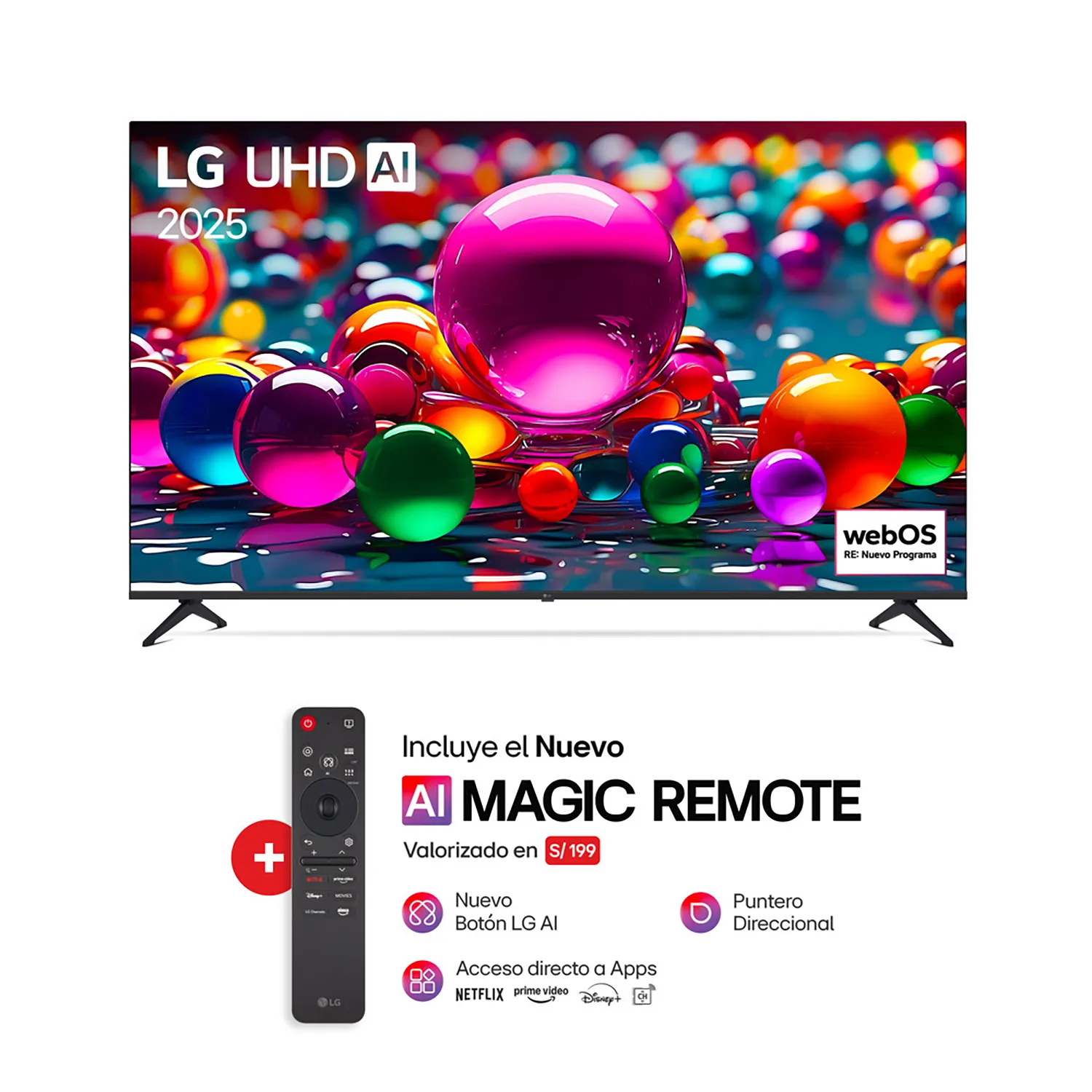 TELEVISOR LG 86” UHD 4K THINQ AI 86UA8050PSA SMART TV (2025) - 1