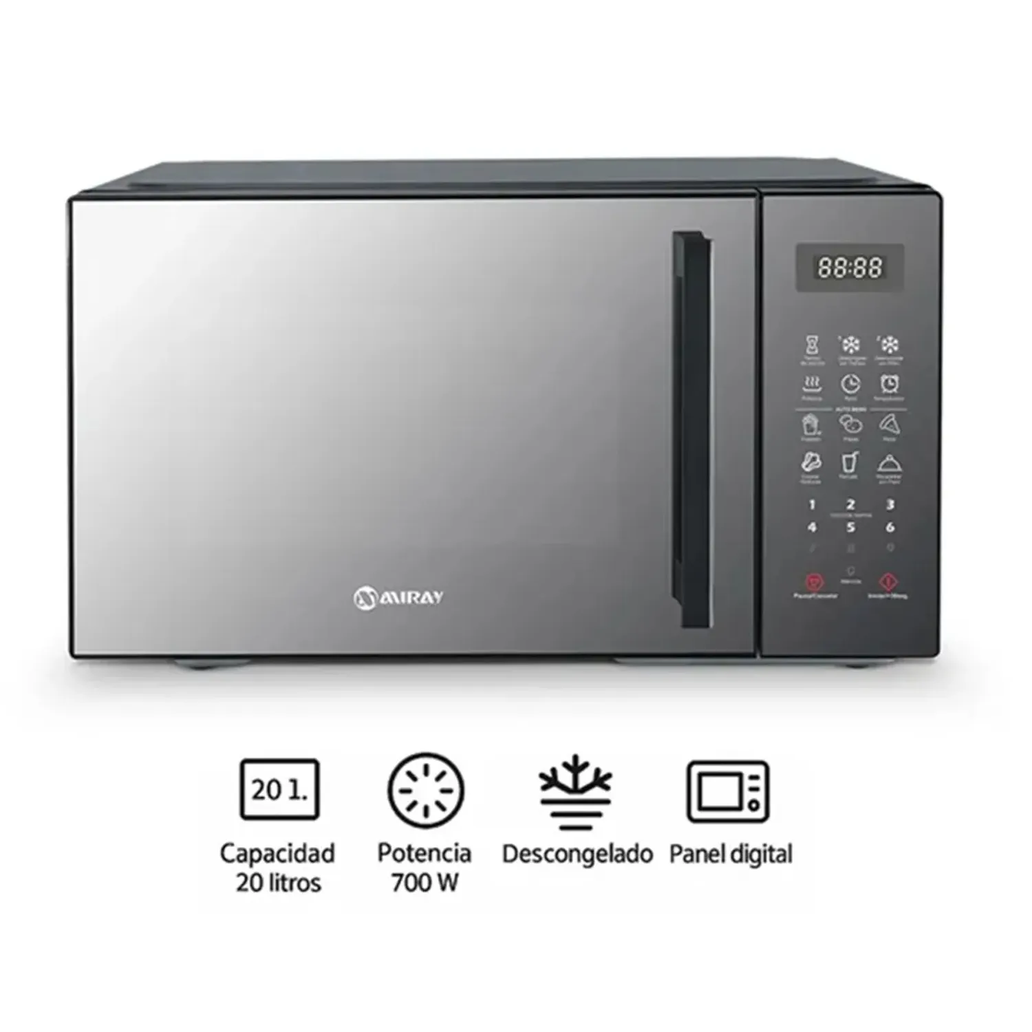 HORNO MICROONDAS MIRAY HMM-205N 20 LITROS - 1