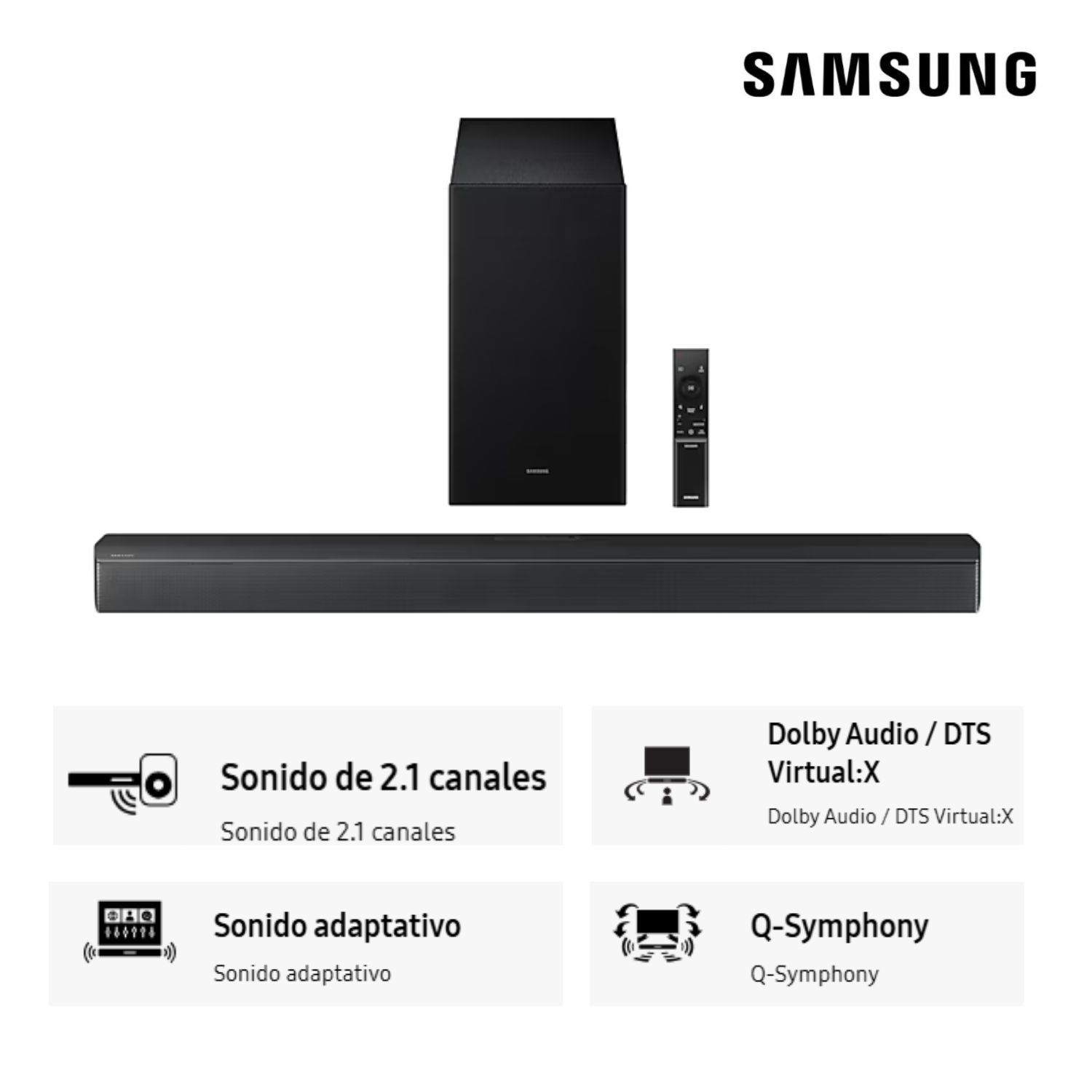 SOUNDBAR DOLBY ATMOS 2.1 CH. HW-B450F (2025)
SAMSUNG - 1