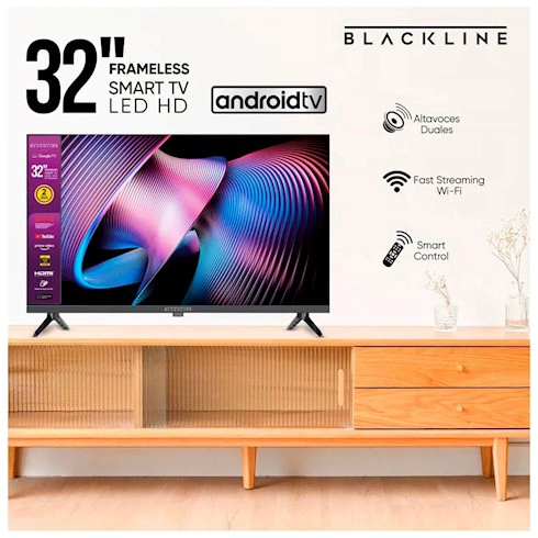 TELEVISOR BLACKLINE 32' HD SMART TV ANDROID BL-TV32HEG5F4PE - 2
