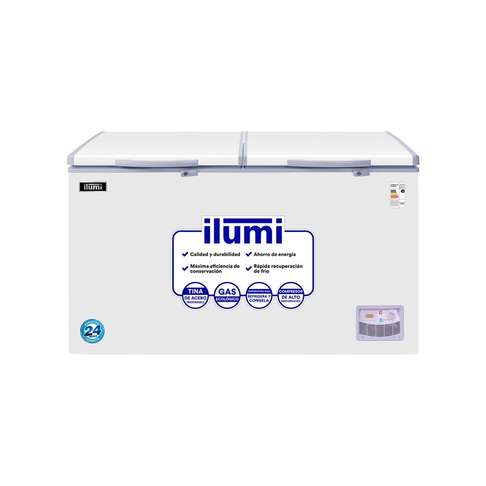CONGELADORA ILUMI TFI-4402WH 2 TAPAS 440 L – BLANCO - 1