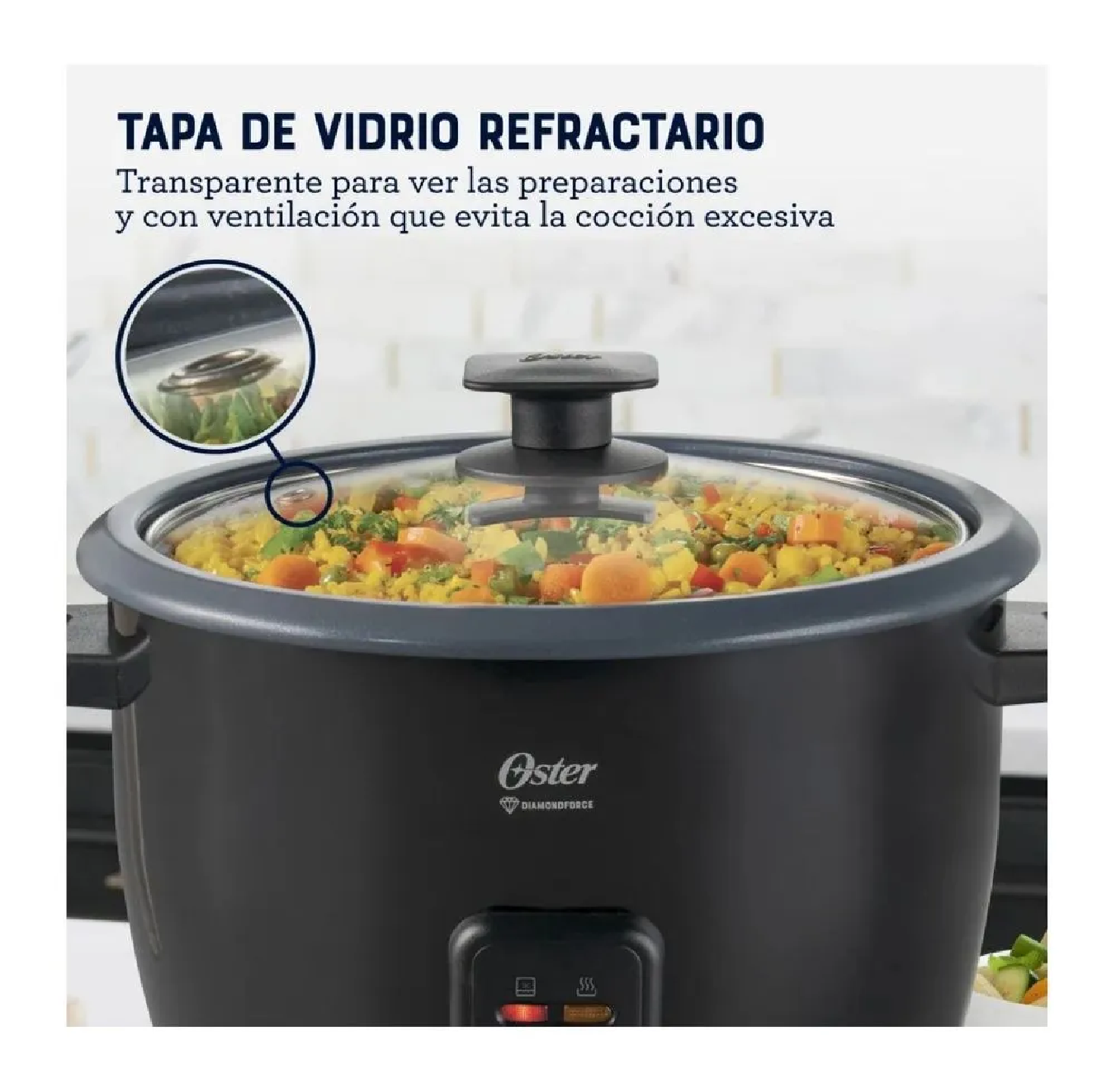 TRICOMBO OSTER LICUADORA BLSTKAGBPB + HERVIDOR + OLLA ARROCERA CKSTRCB10DFBLK - 4