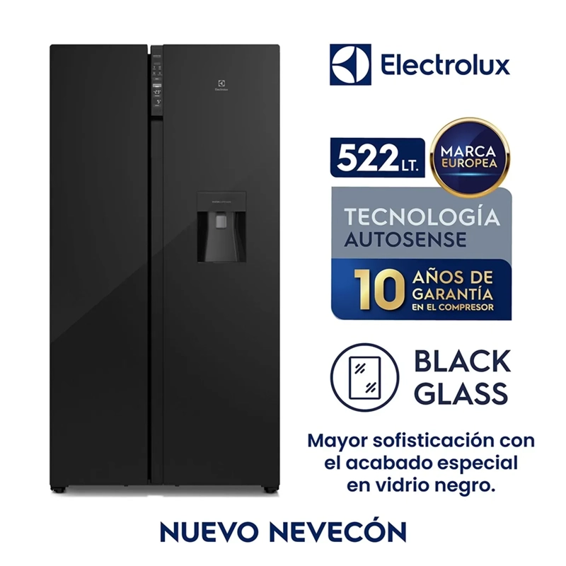 REFRIGERADOR ELECTROLUX ERSB54N2WXB 522L NO FROST SIDE BY SIDE INVERTER BLACK - 1