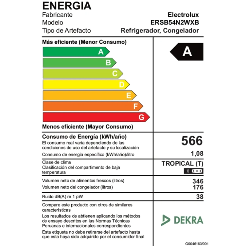 REFRIGERADOR ELECTROLUX ERSB54N2WXB 522L NO FROST SIDE BY SIDE INVERTER BLACK - 6