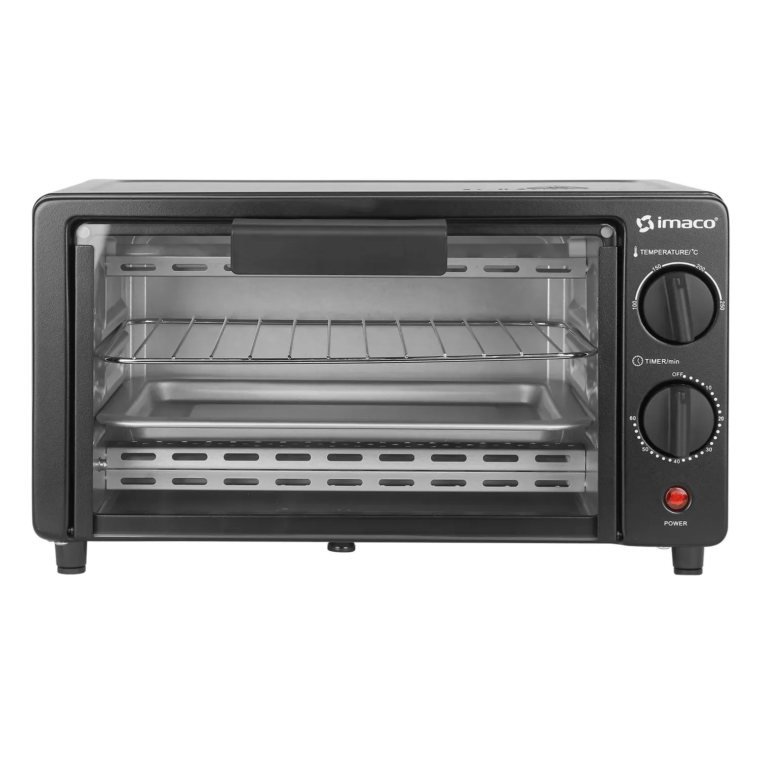 HORNO IMACO HE900B ELÉCTRICO 800W 9L - NEGRO - 1