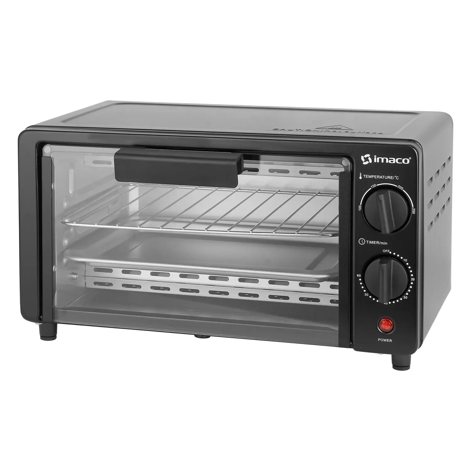 HORNO IMACO HE900B ELÉCTRICO 800W 9L - NEGRO - 2