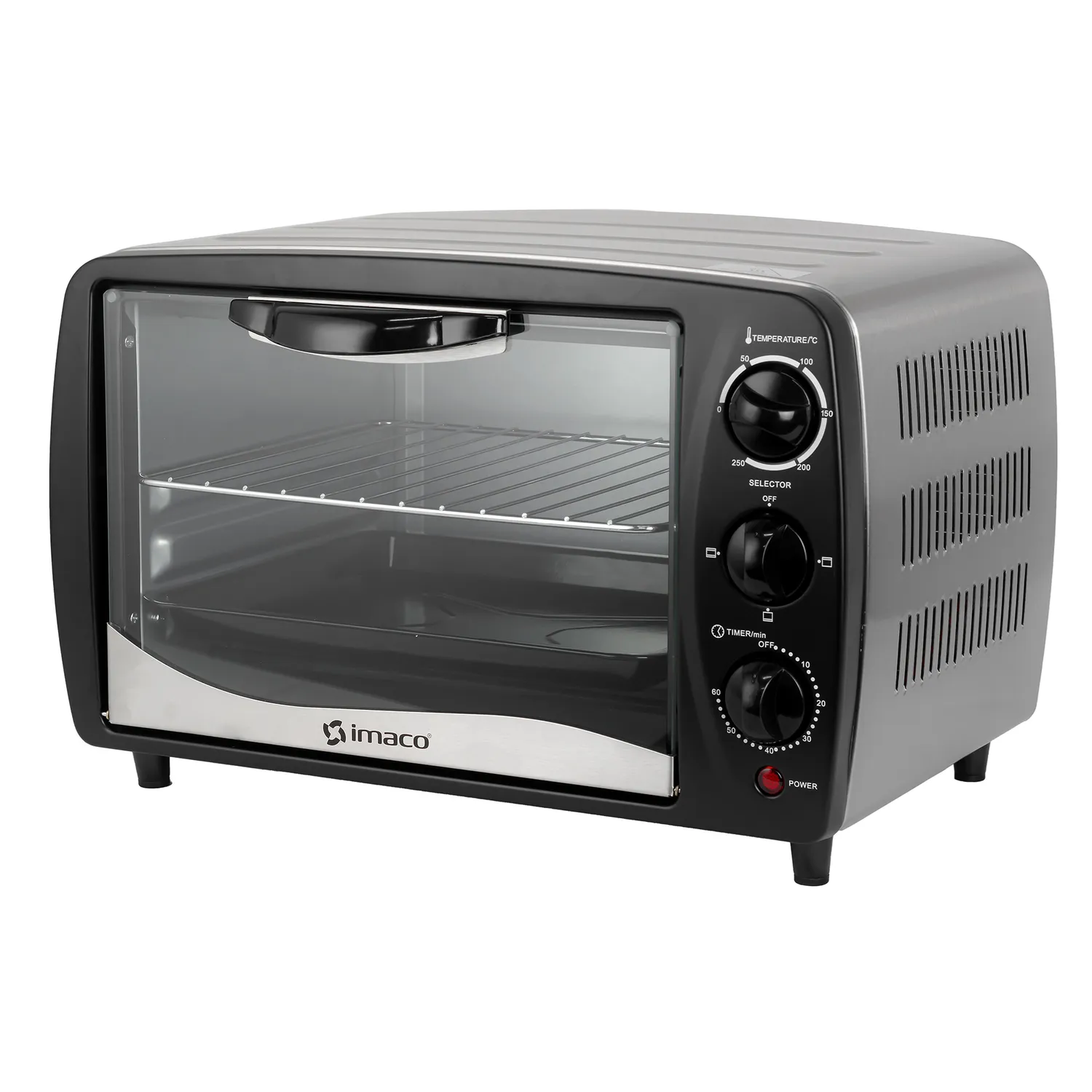 HORNO ELÉCTRICO IMACO 14 L HE14S 1200W - NEGRO - 1