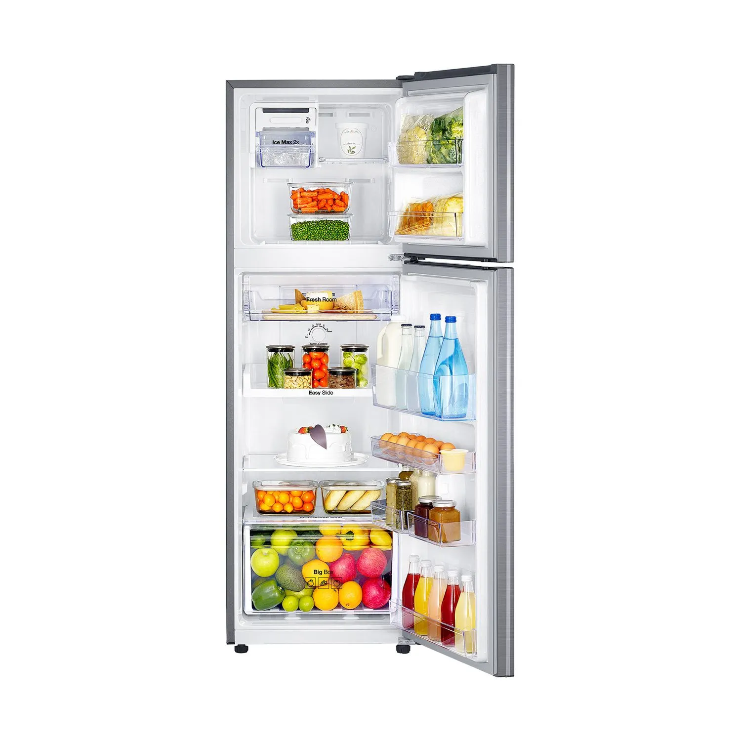 REFRIGERADORA SAMSUNG 255L RT25FARADS8 NO FROST - SILVER - 2