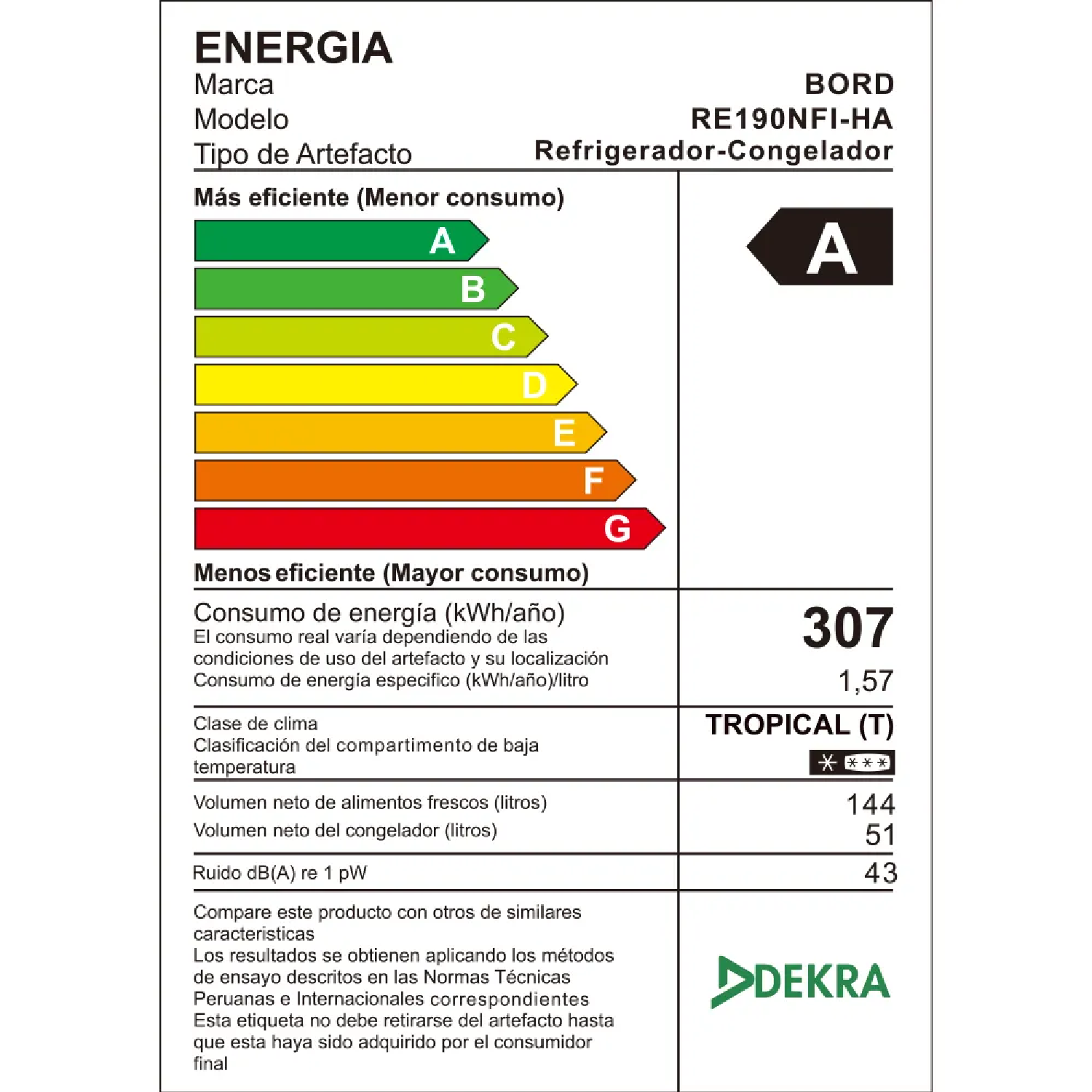 Refrigeradora Bord 197 L No Frost RE190NFI-H - Silver - 3