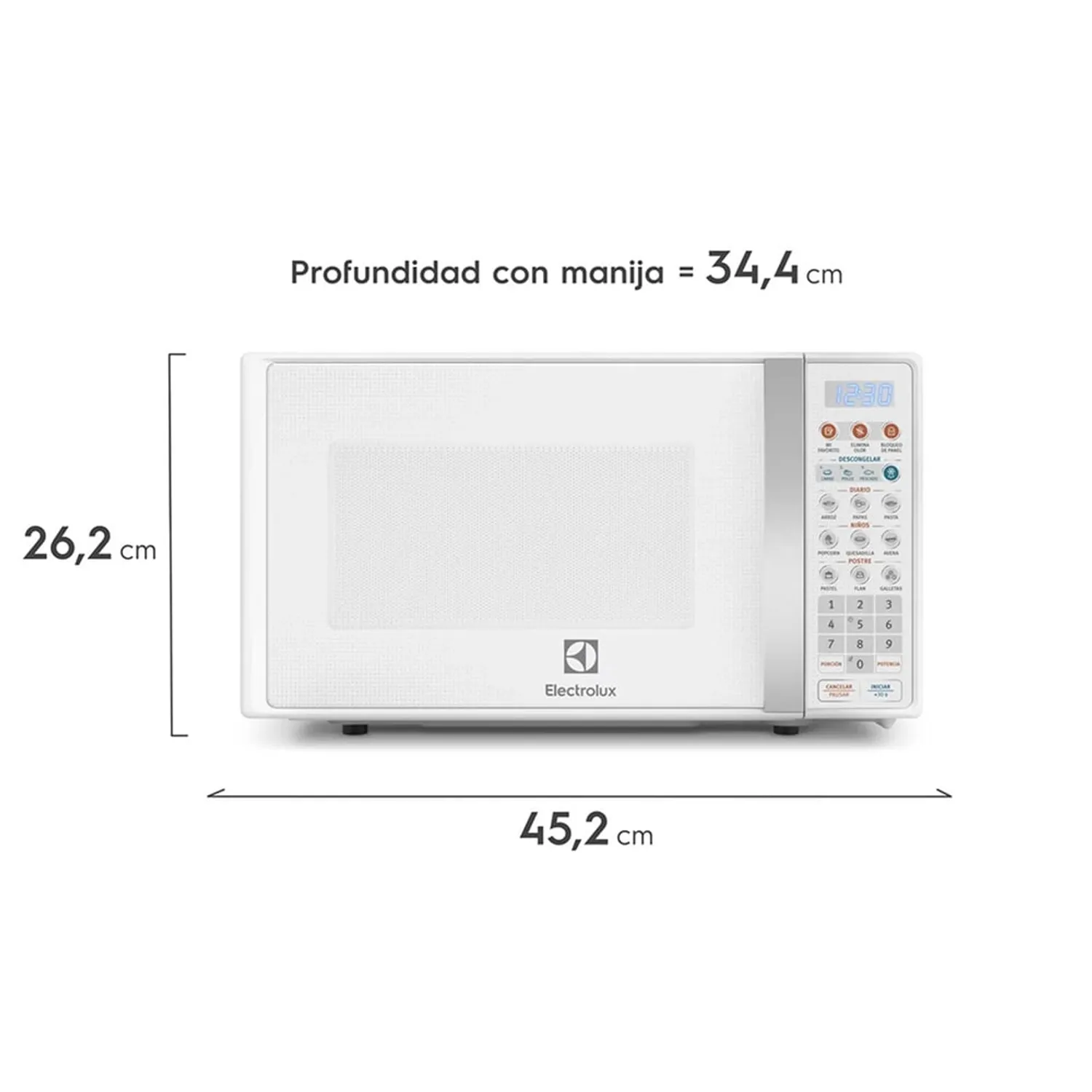 HORNO MICROONDAS ELECTROLUX 17L EMDO17S2GSRUW – BLANCO - 2