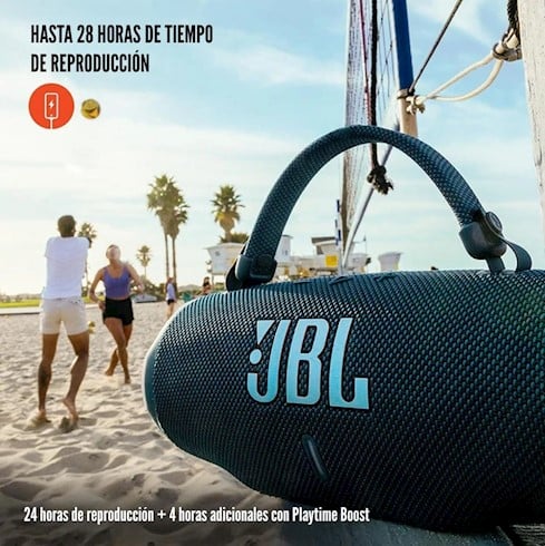 JBL CHARGE 6 PARLANTE BLUETOOTH 5.2 RESISTENTE AL AGUA 50W - AZUL - 3