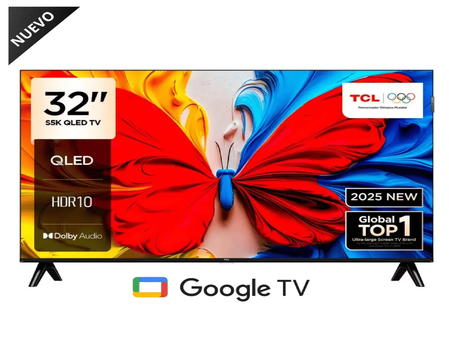 TELEVISOR TCL QLED 32” FULL HD GOOGLE TV – 32S5K - 1