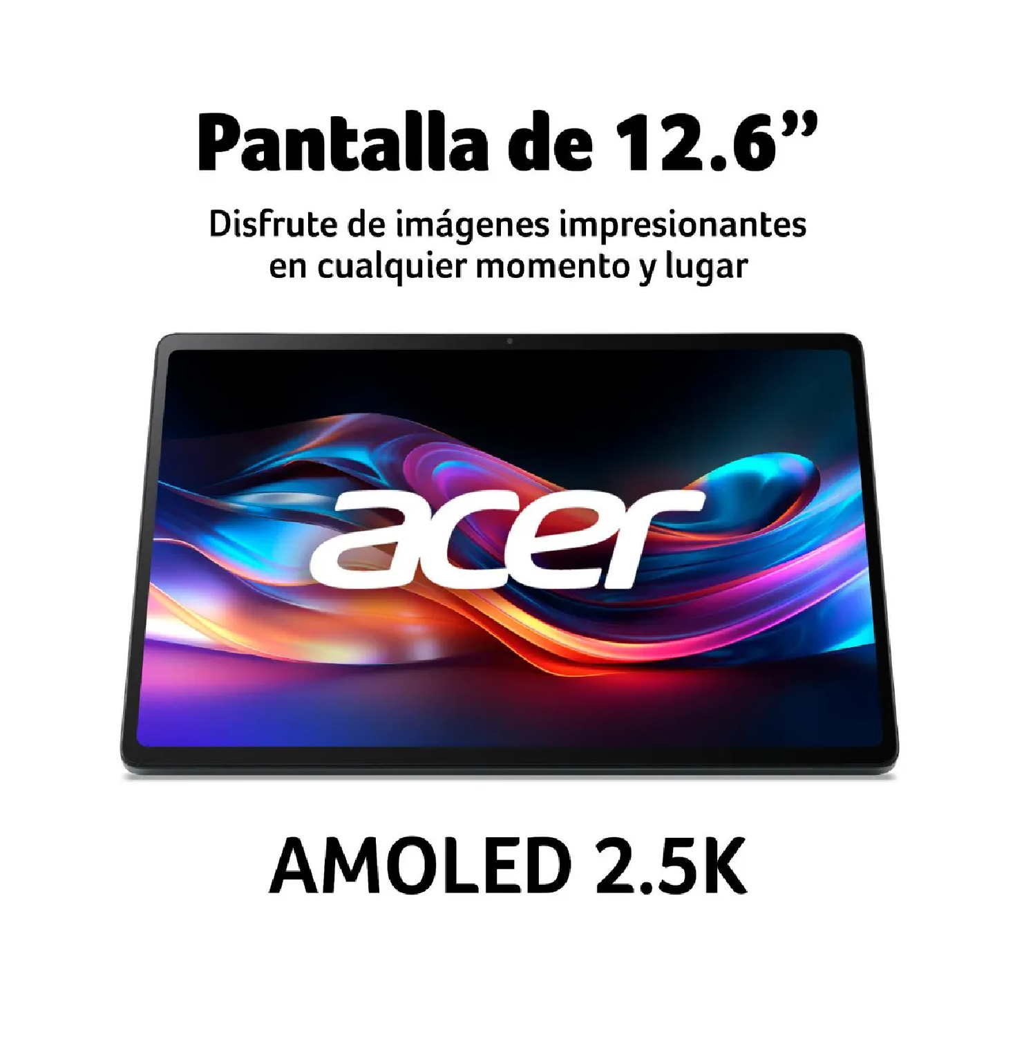TABLET ACER ICÓNICA X12 OLED 12.6” 8GB RAM 256GB + TECLADO, LÁPIZ Y CASE – OLIVINE BLACK - 2