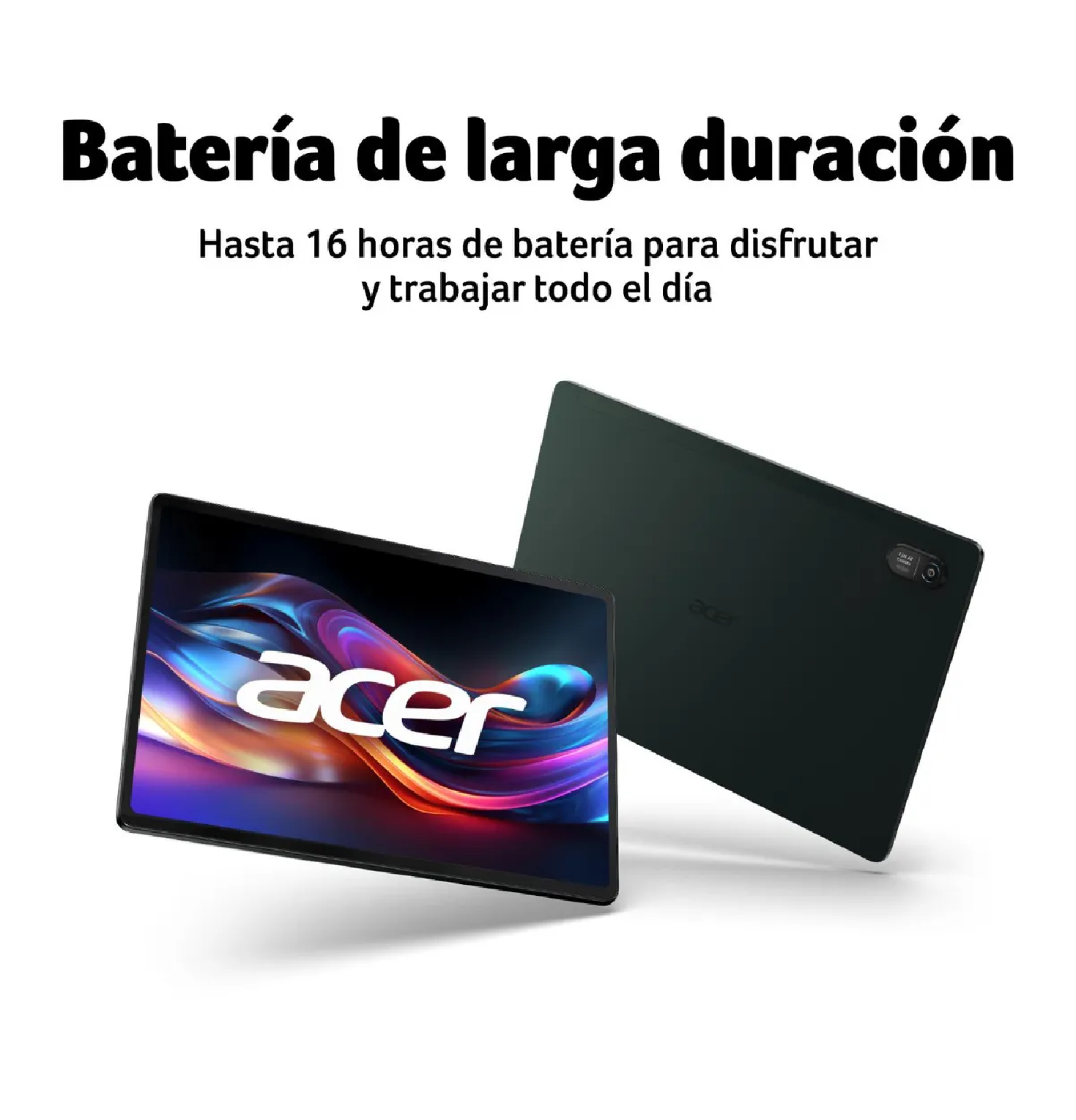 TABLET ACER ICÓNICA X12 OLED 12.6” 8GB RAM 256GB + TECLADO, LÁPIZ Y CASE – OLIVINE BLACK - 5
