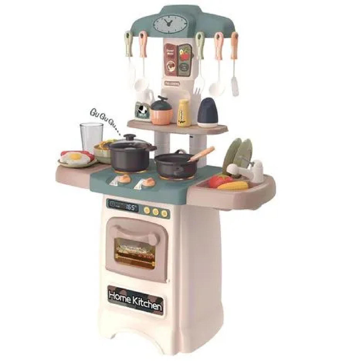 JUGUETE COCINA PARA NIÑAS 29 PIEZAS - ROSADO - 2