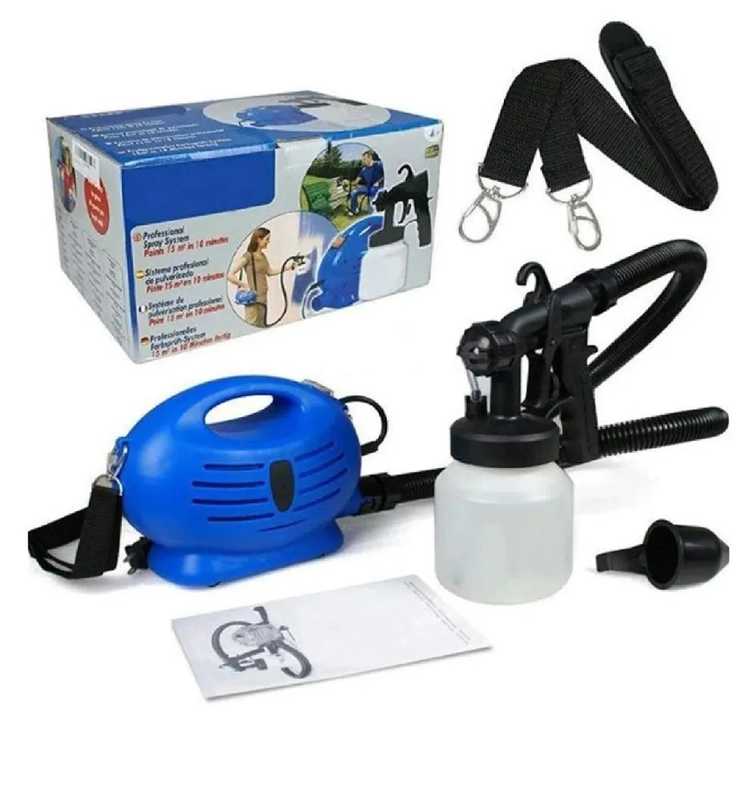 KIT PARA PINTAR PAINT ZOOM COMPRESOR CON PISTOLA Y RECIPIENTE - 1